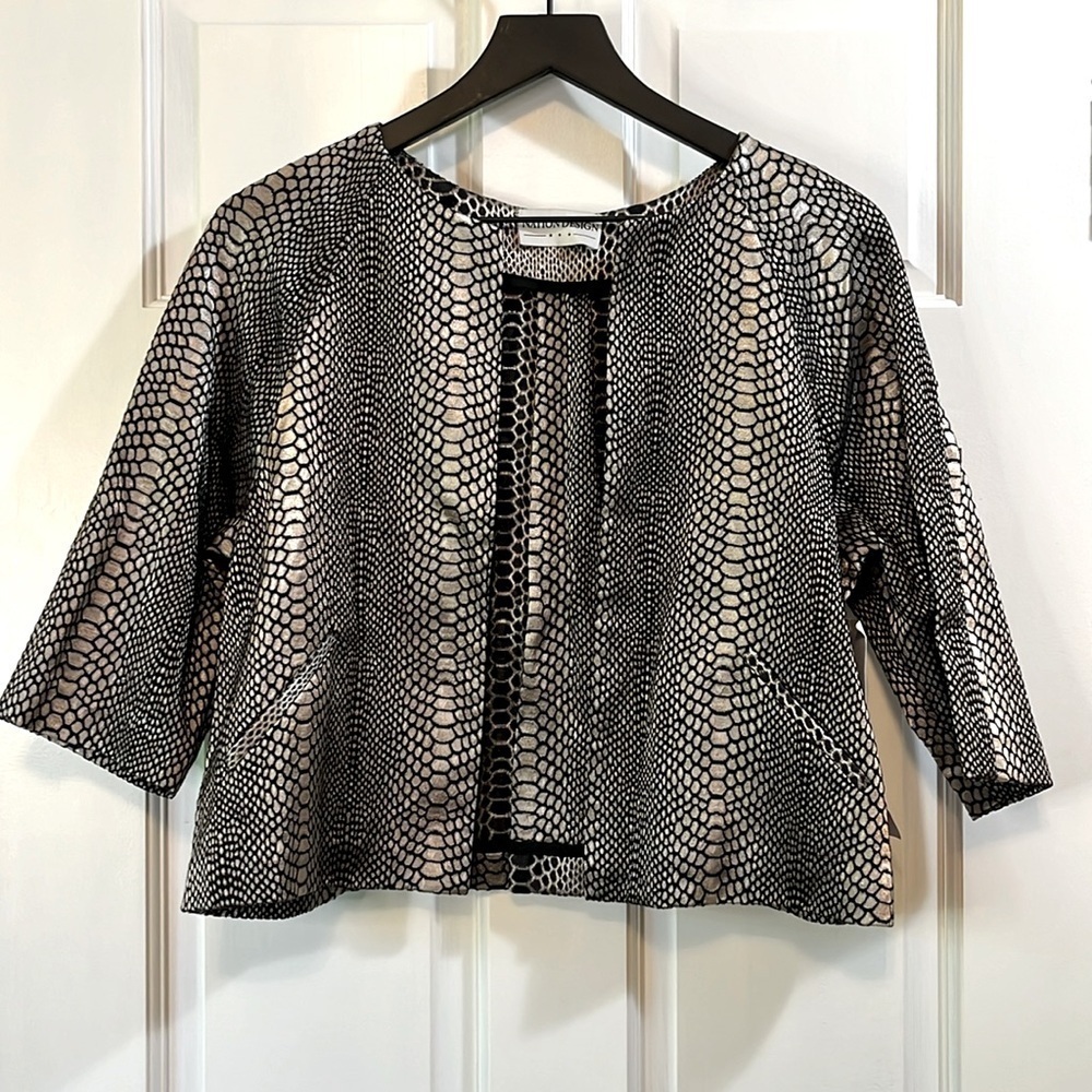 NWT Nation Design Sample Open Front Boxy Fit Blazer - Size L/XL
